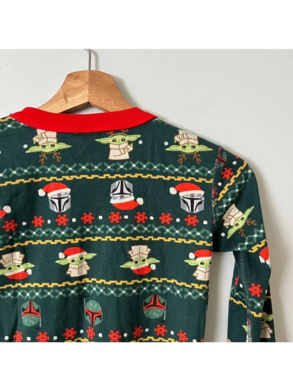 Hanna Andersson x Star Wars The Mandalorian Long Sleeve Pajama Top Kid's Size 14